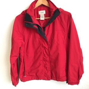 L.L. Bean Rain Jacket Windbreaker Women's Petite
